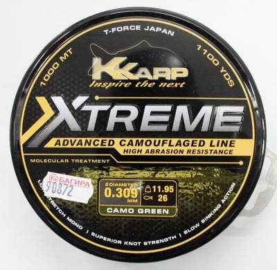 КОРДА EXTREME CAMO GREEN 1000MT 0.30