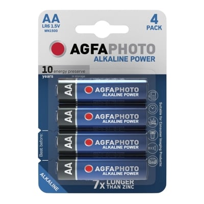 Батерии AGFAPHOTO Alkaline Power AА / LR6 / 1,5 V / MN1500 - 4 броя