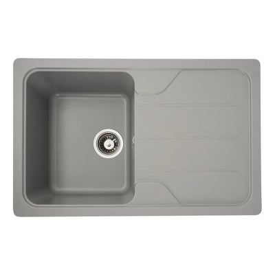 Кухненска мивка от технически камък VERONA 7850 Elefant Premium - сив металик