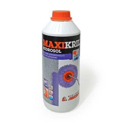 MAXIKRIL Hidrosol дълбокопроникващ  акрилен грунд за стени MAXIMA - 1 л
