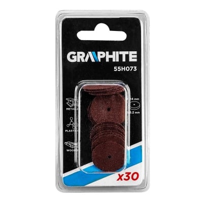 Режещи дискове за мини шлайф GRAPHITE 55H073 - 30 броя / Ø 24 мм