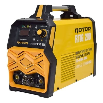 Инверторен аргонов заваръчен апарат ROTOR RTIG 200 / TIG + MMA / 200 A