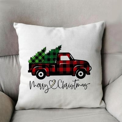 Christmas pickup truck