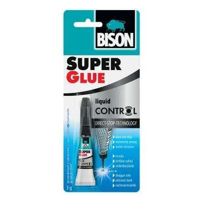 Секундно лепило BISON Super Glue течен контрол - 3 г