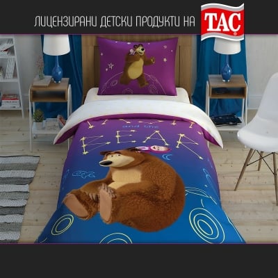 Детски спален комплект РАНФОРС - MASHA & THE BEAR Galaxy