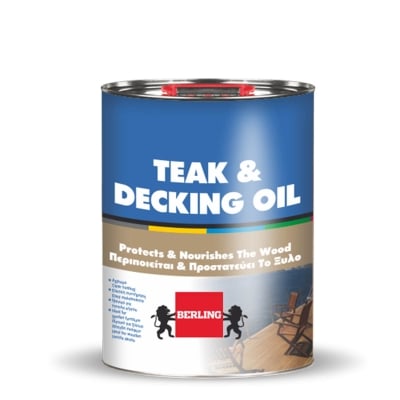 Смес от масла и добавки за защита на дърво BERLING TEAK & DECKING OIL - 0.750 л