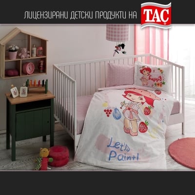 Бебешки спален комплект РАНФОРС - STRAWBERRY SHORTCAKE Paint Baby
