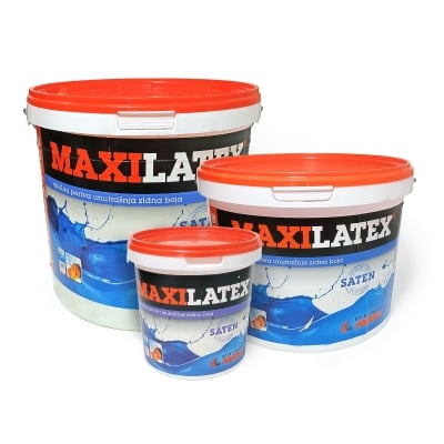 MAXILATEX винилна водоустойчива интериорна боя за стени MAXIMA / база А сатен