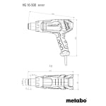 Пистолет за горещ въздух METABO HG 16-500 - 1 600 W