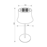 Настолна соларна лампа DORI SOLAR LED - 4W