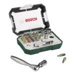 Комплект вложки с мини тресчотка BOSCH - 26 части