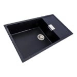 Кухненска мивка от технически камък DIAMOND 8650 Elefant Premium - черен металик