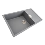 Кухненска мивка от технически камък DIAMOND 8650 Elefant Premium - сив металик