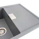 Кухненска мивка от технически камък DIAMOND 8650 Elefant Premium - сив металик