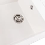 Кухненска мивка от технически камък SELENA 7950 Elefant Premium - снежно бяла