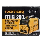 Инверторен аргонов заваръчен апарат ROTOR RTIG 200 / TIG + MMA / 200 A