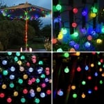 Коледни RGB LED лампички Кристални топки за външна и вътрешна употреба - 10 м