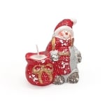Коледна фигурка свещ - Снежен човек или Дядо Коледа