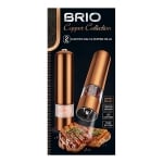 Комплект електрически мелнички за сол и черен пипер BRIO - Copper Collection